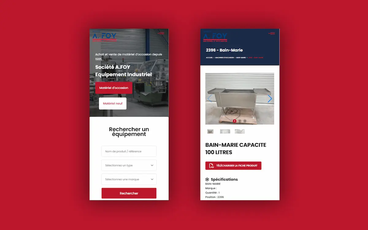 A.Foy — site internet responsive version mobile