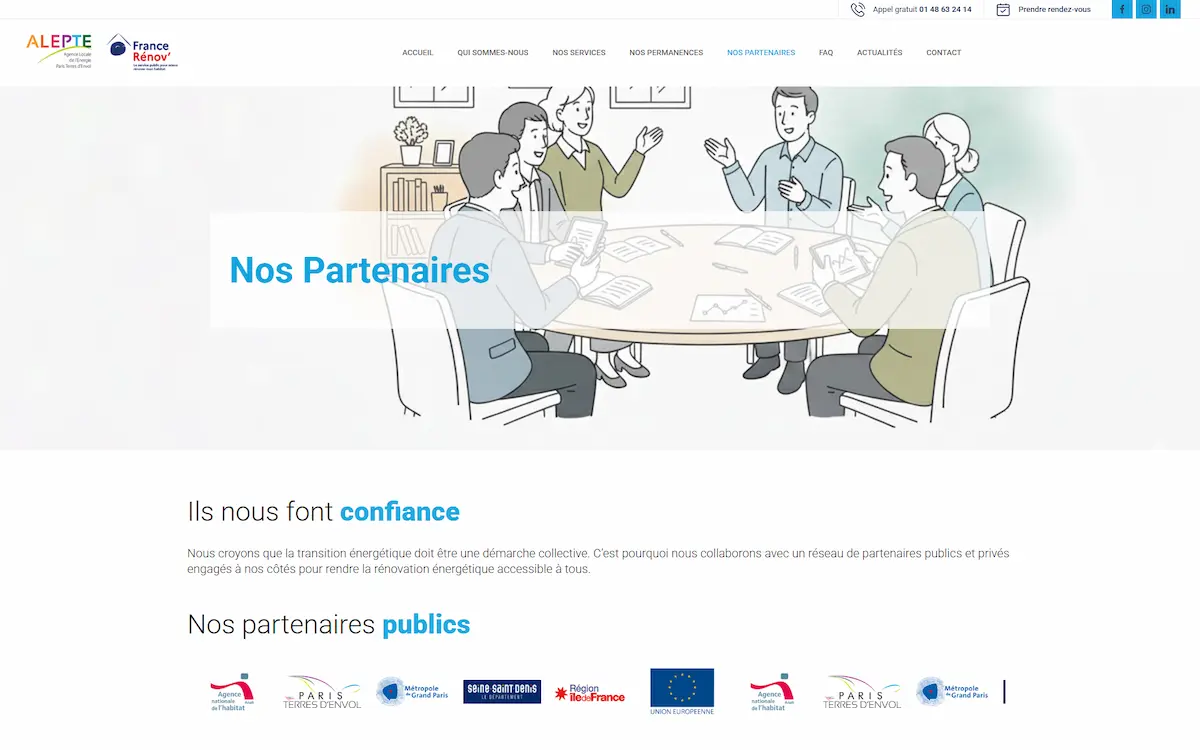 ALEPTE — page partenaires et aides financières rénovation énergétique MaPrimeRénov CEE