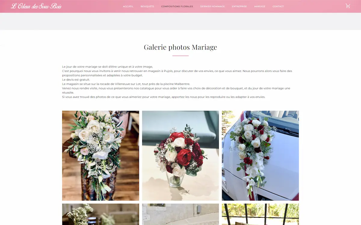L'Odeur des sous-bois — Click & Collect fleuriste commande en ligne retrait en boutique